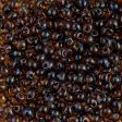 Miyuki 3.4mm Drop Bead, Transparent Dark Topaz Picasso, #4502, 5 grams Discount