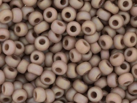 6 0 Miyuki Seed Beads, Matte Opaque Glazed Beige AB, 6-4694, 10 grams For Discount