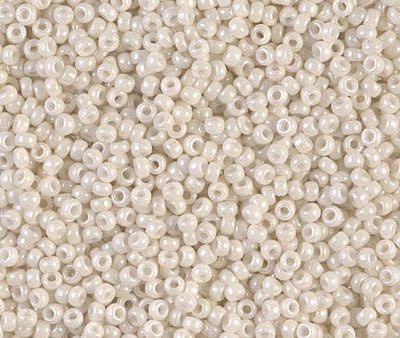 Miyuki 11 Round Seed Bead, 11-0600, Opaque Limestone Luster, 13 grams For Discount