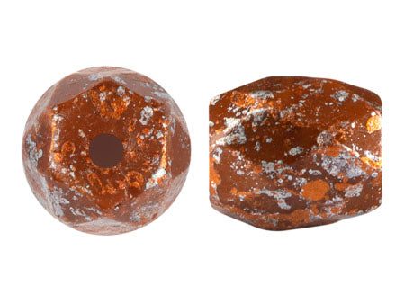 Baros Par Puca® Czech glass bead, Frost Caramel Tweedy, 10 grams Online now