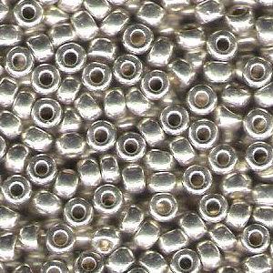 6 0 Miyuki Seed Beads, Galvanized Silver, 6-1051, 10 grams Online