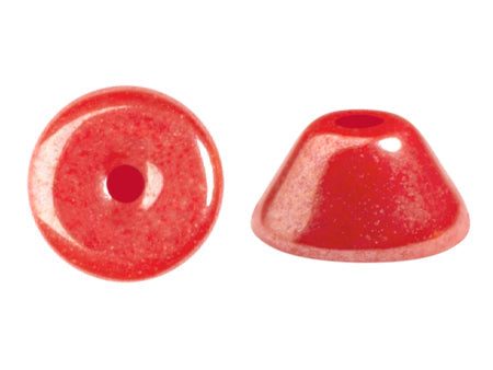 Konos Par Puca® Czech glass bead, Frost Cherry Luster, 10 grams Online now