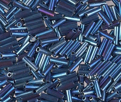 Miyuki 6mm Bugle Beads, Nickel Iris, BGL2-1992, 17 grams Hot on Sale