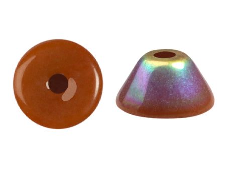 Konos Par Puca® Czech glass bead, Frost Caramel AB, 10 grams Cheap