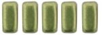 Czechmate 3mm X 6mm Brick Glass Czech Two Hole Bead, Sueded Gold Fern For Sale