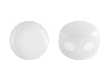 Kalos® Par Puca®, 2 Hole Bead, Opaque White, 10 grams Cheap