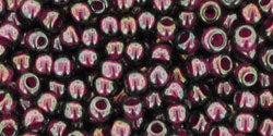 Toho 8 0 Round Japanese Seed Bead, TR8-1076, Inside Color Grey Magenta Lined, 17 grams on Sale