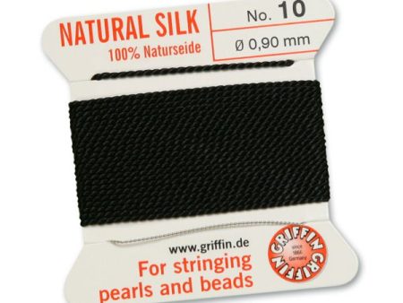 Griffin Slk Cord, Black Size 10, 0.9mm, 2 yards Discount