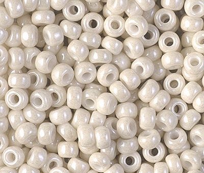 Miyuki 6 Round Seed Bead, #600, Opaque Limestone Luster, 10 grams Online