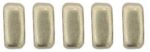 Czechmate 3mm X 6mm Brick Glass Czech Two Hole Bead, Sueded Gold Cloud Dream Hot on Sale