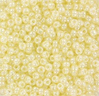 Miyuki 11 Round Seed Bead, 11-0513, Ceylon Yellow Cream, 13 grams For Discount