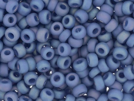 6 0 Miyuki Seed Beads, Matte Opaque Glazed Mermaid Blue AB, 6-4704, 10 grams Sale