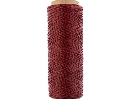 Gudebrod Waxed Thread 3ply Made In USA 500ft (152.4m) Spool 0.38mm (0.015in), Red Brown Discount