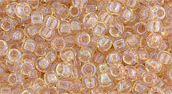 Toho 8 0 Round Japanese Seed Bead, TR8-1813, Transparent Rainbow Peach, 17 grams For Discount