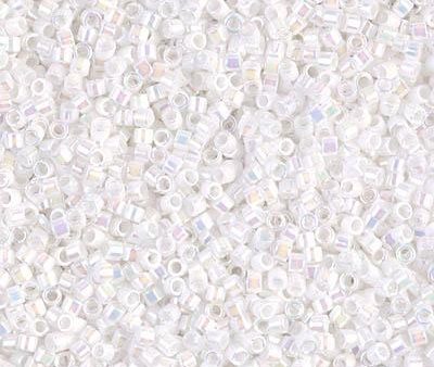 Miyuki Delica Bead 11 0, DB0202, White Pearl AB, 50 grams Online Hot Sale