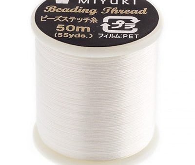 Eggshell Miyuki Nylon Beading Thread B, 50 meters For Sale