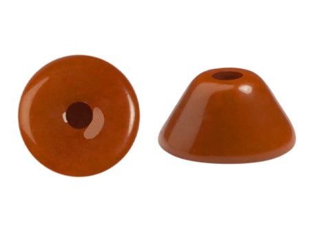 Konos Par Puca® Czech glass bead, Frost Caramel, 10 grams Hot on Sale