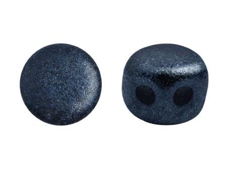 Kalos® Par Puca®, 2 Hole Bead, Metallic Matte Dark Blue, 10 grams Online Sale