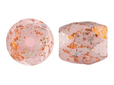 Baros Par Puca® Czech glass bead, Frost Sweet Pink Tweedy, 10 grams Fashion