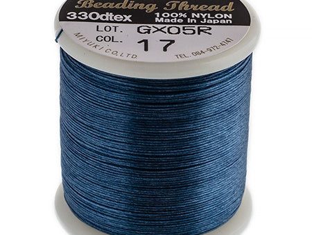 Dk Blue Miyuki Nylon Beading Thread B, 50 meters Supply