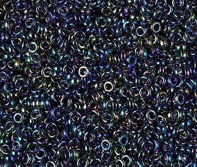 Miyuki 2.2mm Spacer Bead, Metallic Variegated Blue Iris, SPR2-0455, 7 grams Online Sale