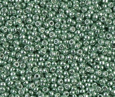 Miyuki 11 Round Seed Bead, 11-1074, Galvanized Sea Green, 13 grams Online now