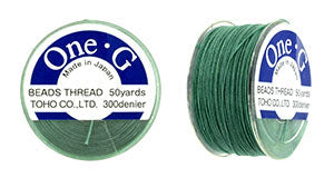 Toho One-G Thread, Mint Green, 50 yards (1 Spool) Fashion