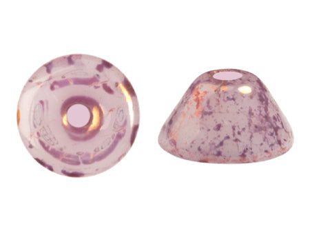 Konos Par Puca® Czech glass bead, Frost Sweet Pink Bronze, 10 grams on Sale