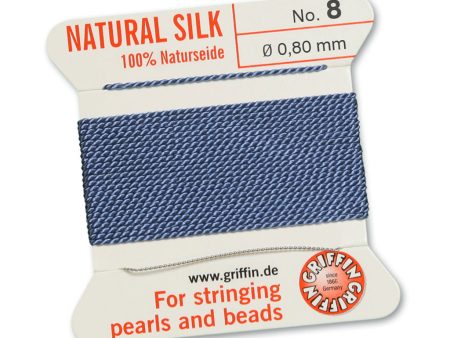 Griffin Slk Cord, Blue Size 8, 0.8mm, 2 yards For Cheap