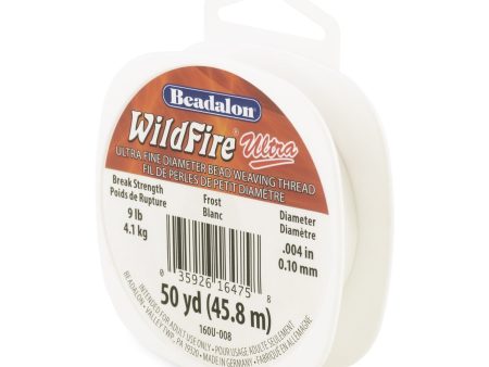 WildFire Ultra Frost Beading Thread, .004 in   0.10 mm, 50 yd Online