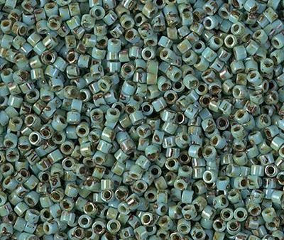 Miyuki Delica Bead 11 0, DB2264, Op Turquoise Blue Picasso, 50 grams Online