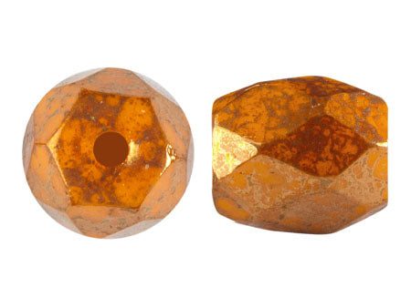 Baros Par Puca® Czech glass bead, Frost Tangerine Bronze, 10 grams Cheap