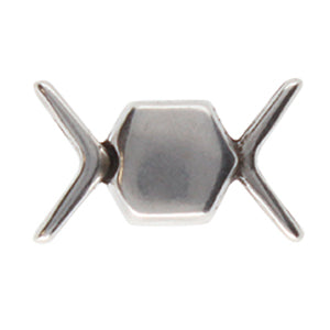 Vorino II, Chevron Magnetic Clasp Antique Silver Plate, 1 piece Online