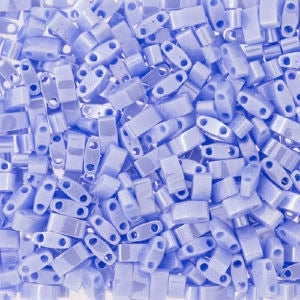 Miyuki Half Tila Bead, HTL-0446, Opaque Lt Periwinkle Luster For Sale