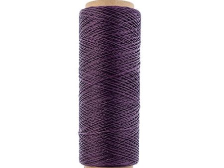 Gudebrod Waxed Thread 3ply Made In USA 500ft (152.4m) Spool 0.38mm (0.015in), Purple Hot on Sale