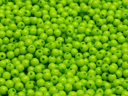 3mm Czech Round Druk Bead, Terra Intensive Light Green, 50 pieces Hot on Sale