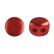 Kalos® Par Puca®, 2 Hole Bead, Red Metallic Matte, 10 grams For Cheap