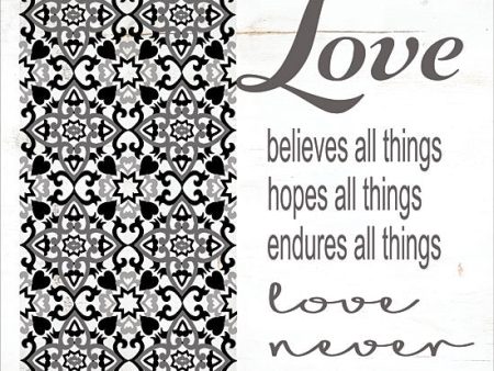 CIN1191 - Love Never Fails - 12x12 Supply